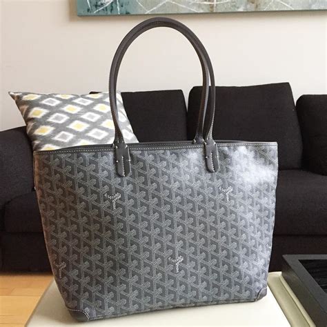 goyard tote grey|Goyard tote prices.